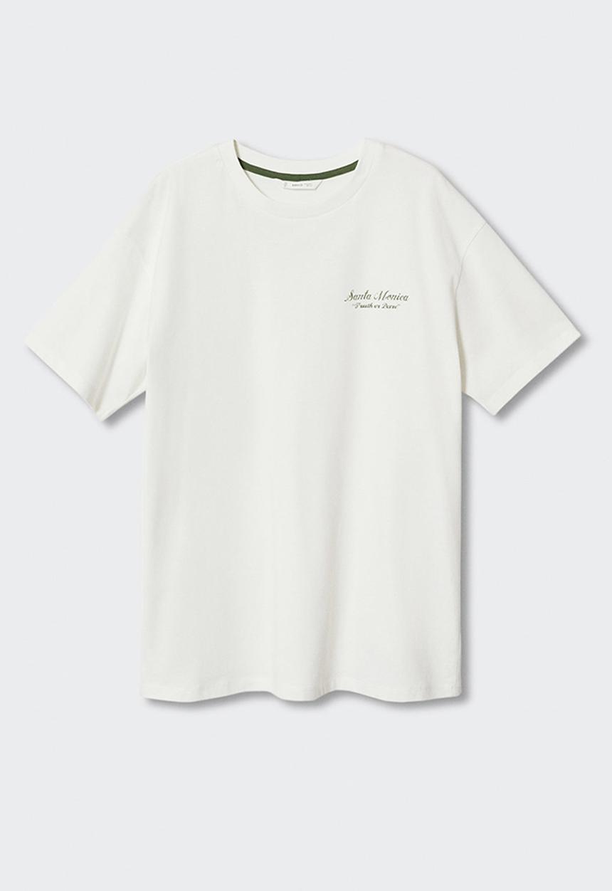 MANGO - T-Shirt motor56 - white