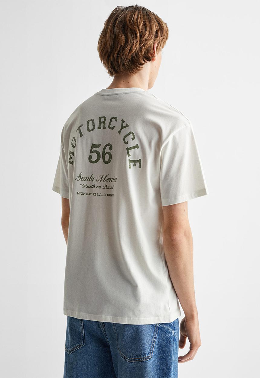 MANGO - T-Shirt motor56 - white