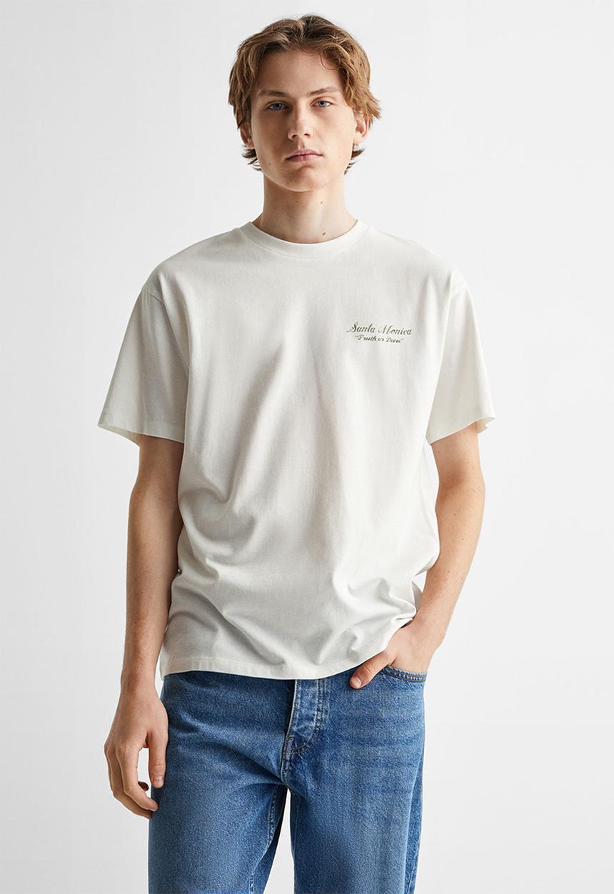 MANGO - T-Shirt motor56 - white