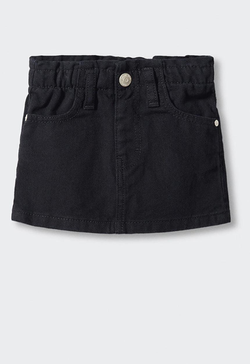 MANGO - Skirt cindy - black denim
