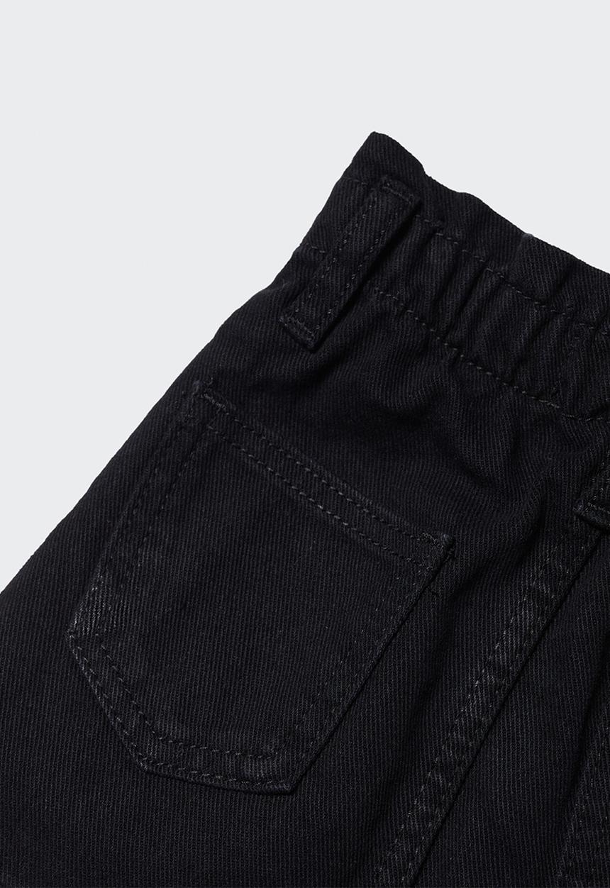 MANGO - Skirt cindy - black denim