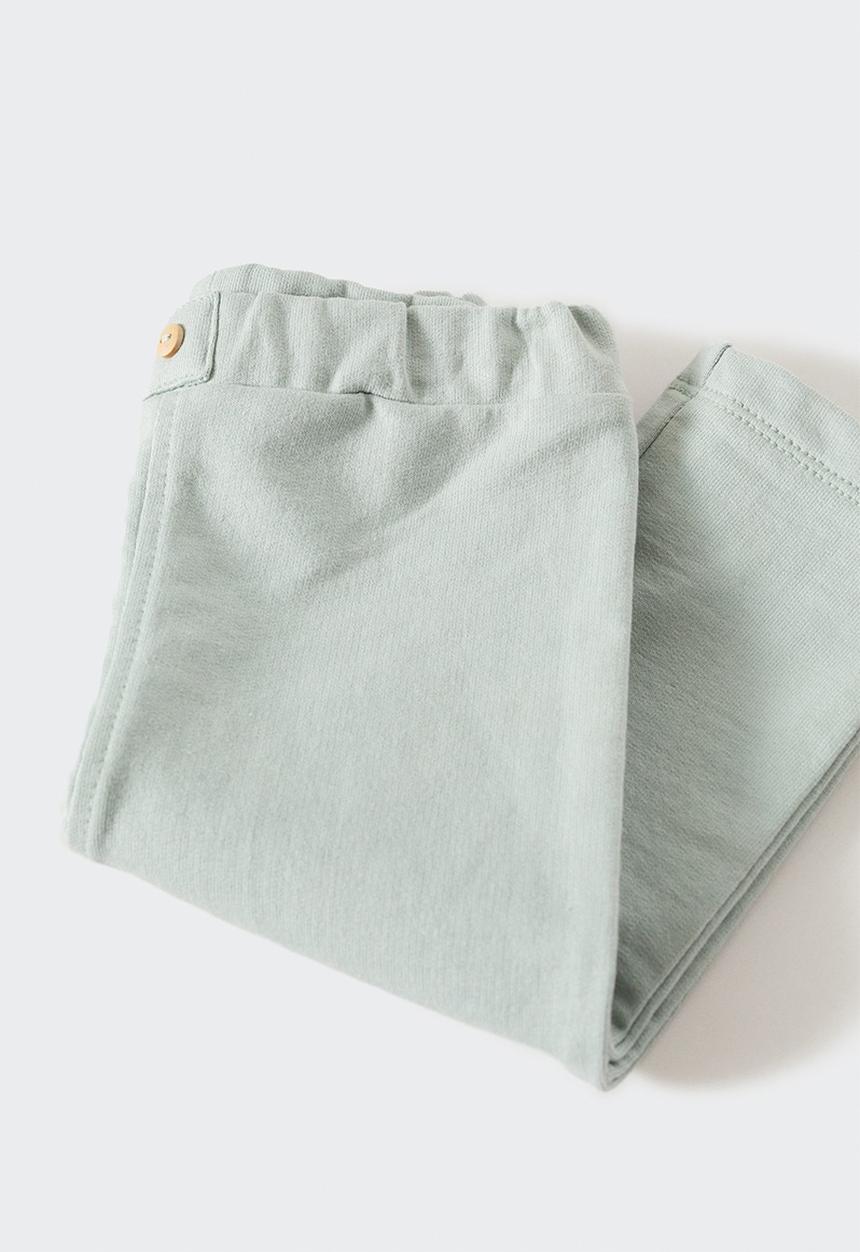 MANGO - Trousers espin - green