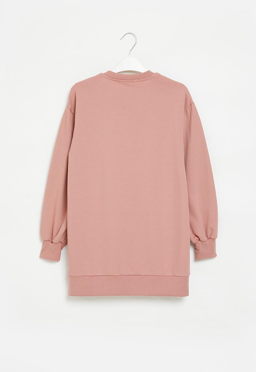 Superbalist - Graphic sweat dress - dusty pink