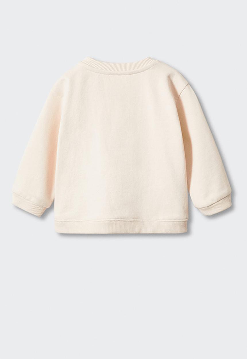 MANGO - Sweatshirt uni - light beige