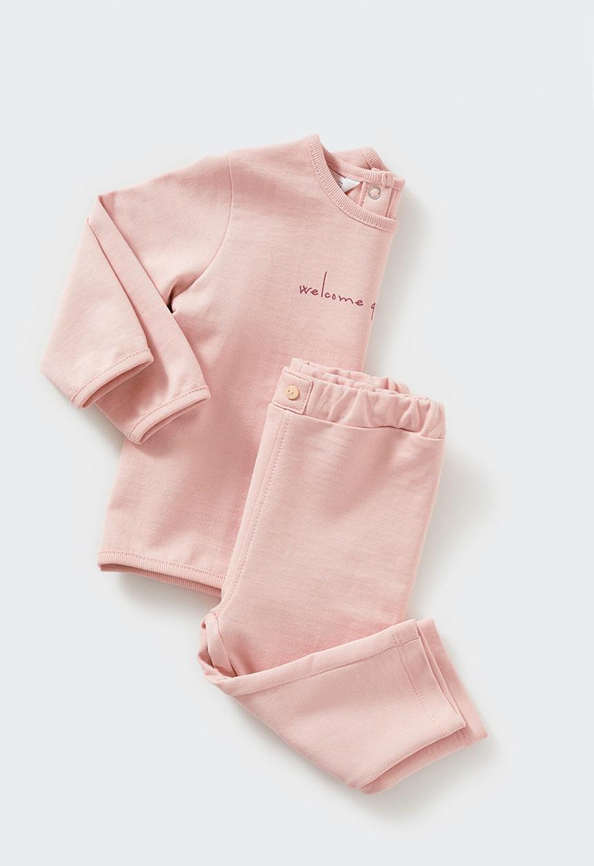 MANGO - Trousers espin - pink