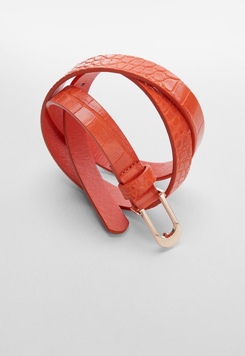 MANGO - Belt amelia - orange
