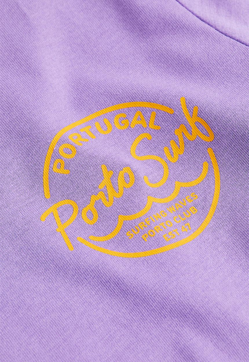 H&M - Printed T-shirt - purple/porto surf