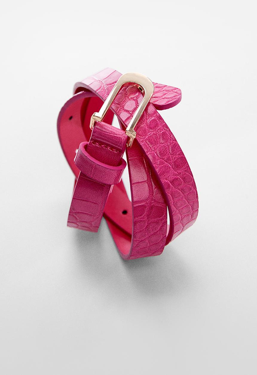 MANGO - Belt amelia - pink