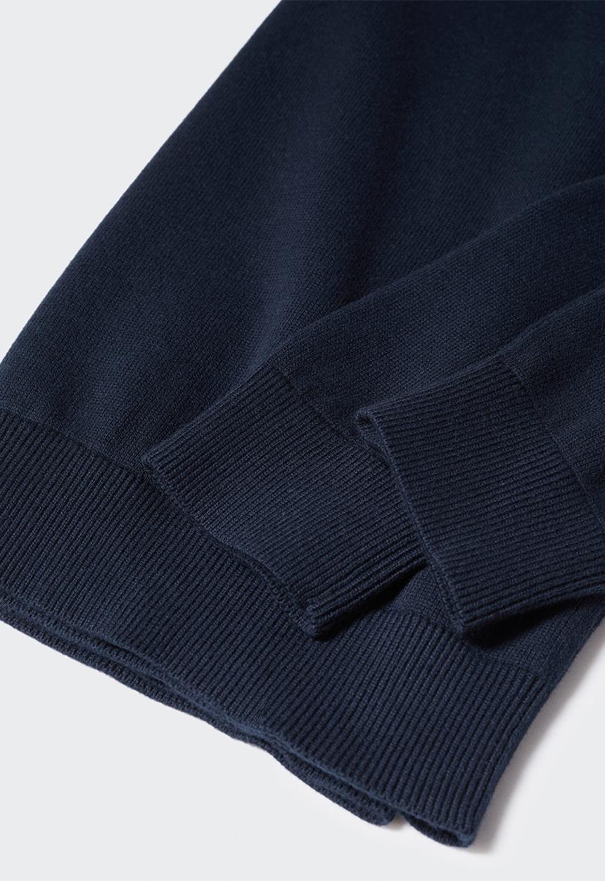 MANGO - Sweater basneck - navy