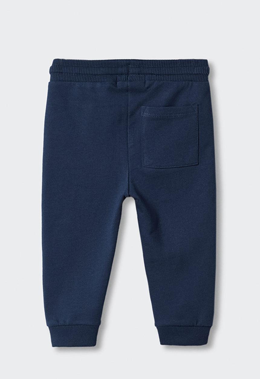 MANGO - Trousers nature - navy