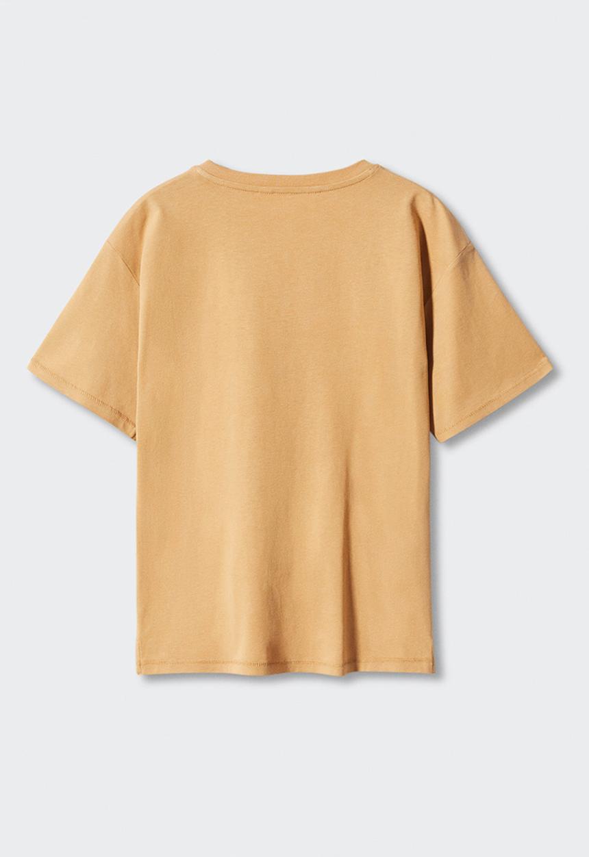 MANGO - T-shirt lost - sand