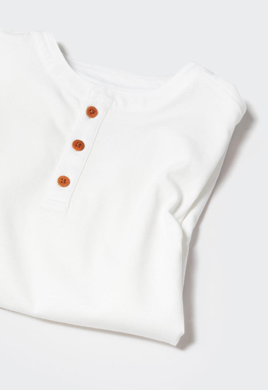 MANGO - T-shirt pani4 - off white