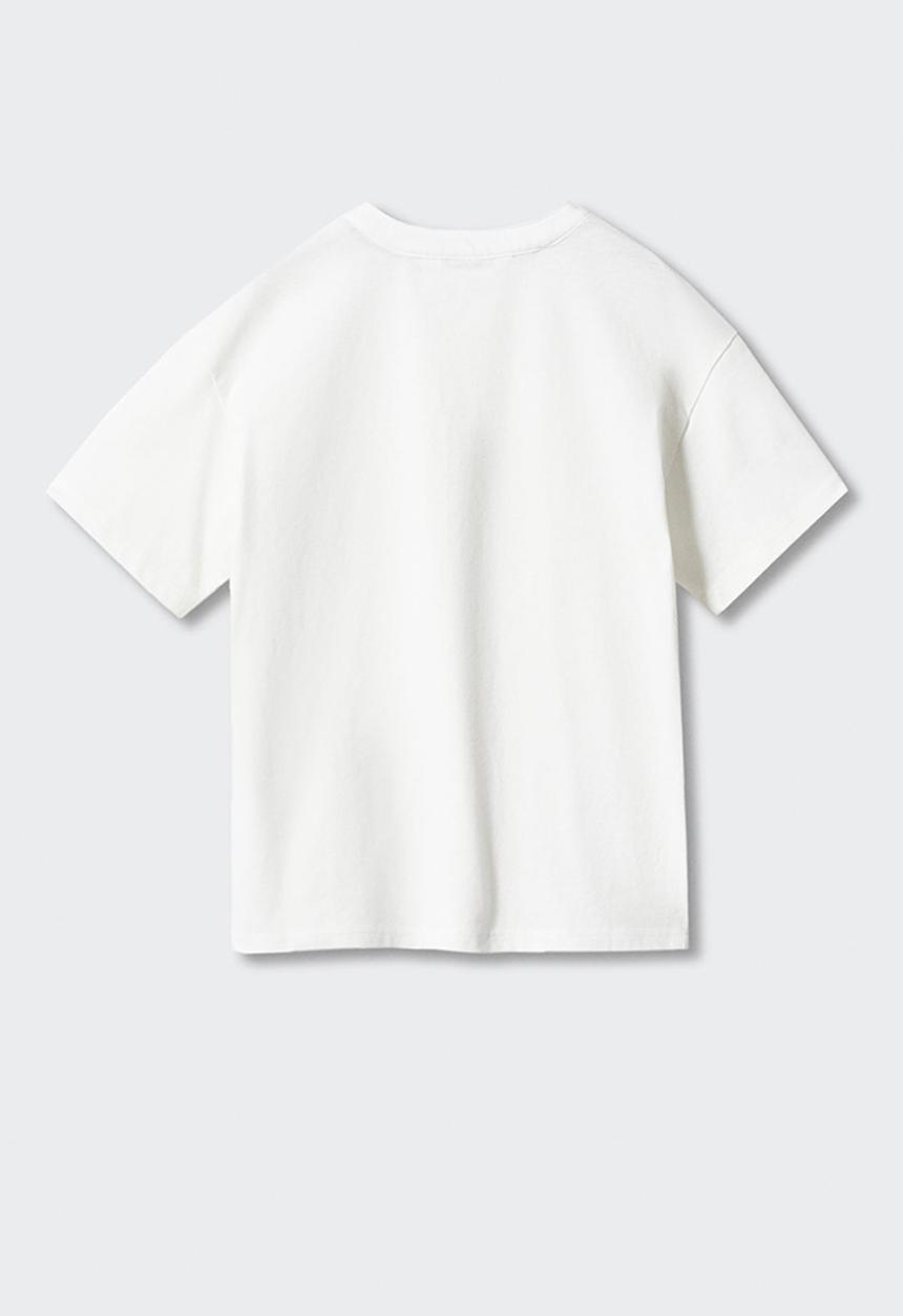 MANGO - T-shirt pani4 - off white