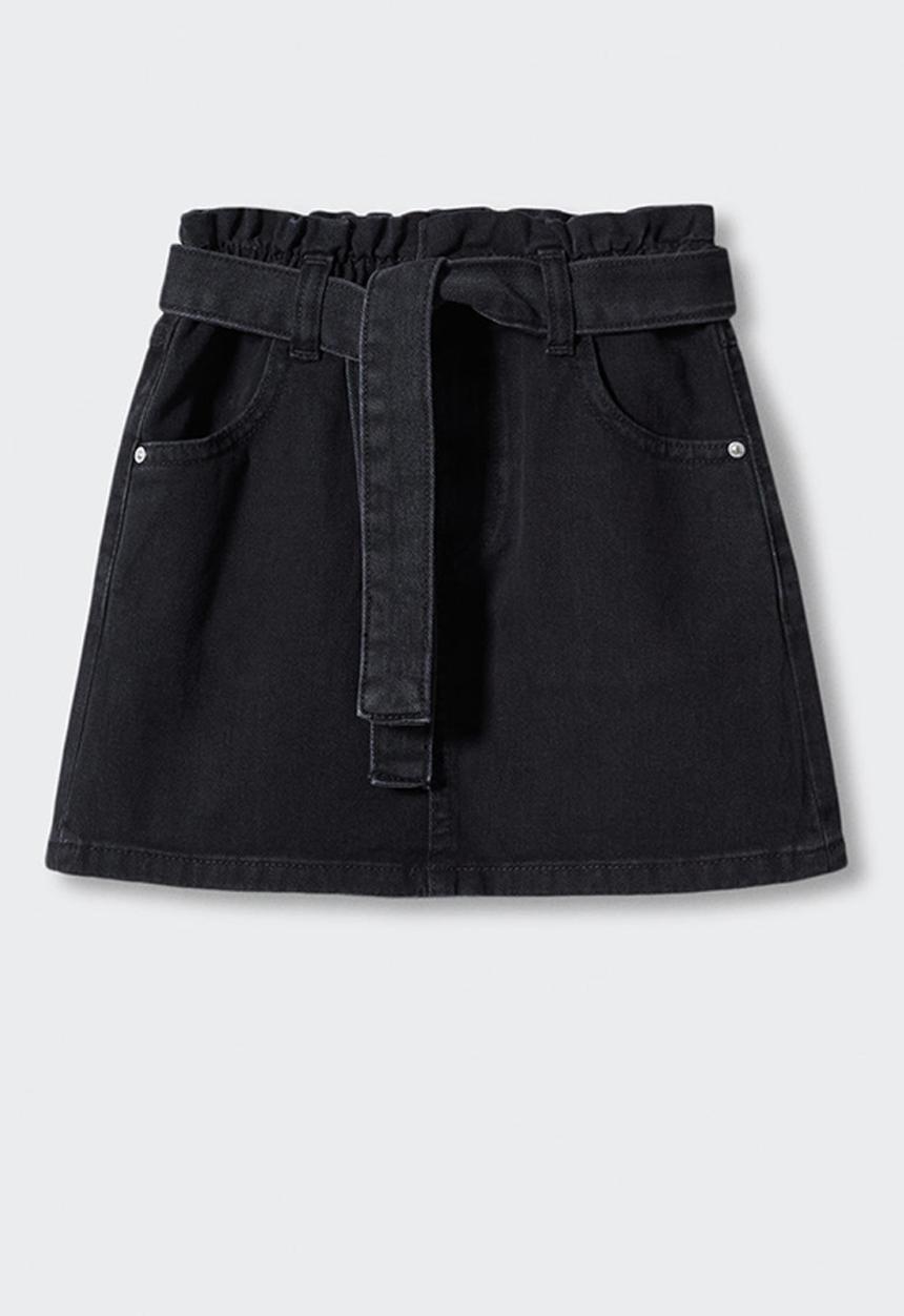 MANGO - Skirt natalie - black denim