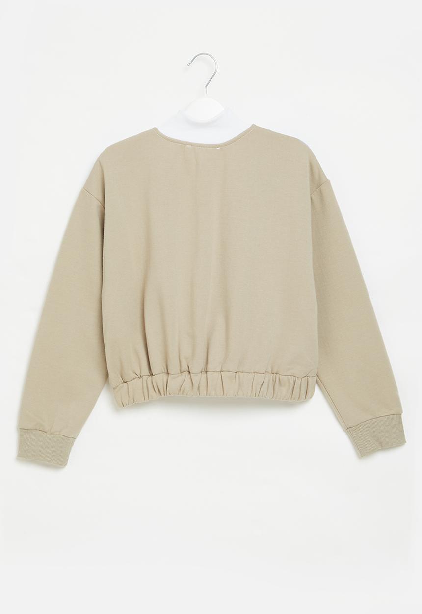 Superbalist - Crop quarter zip top - multi 