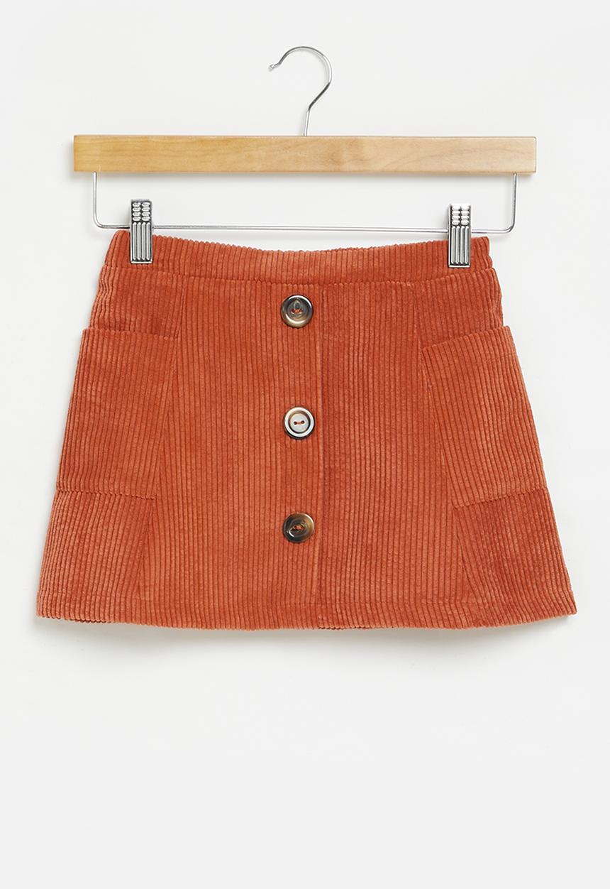 Superbalist - Corduroy skirt - terracotta