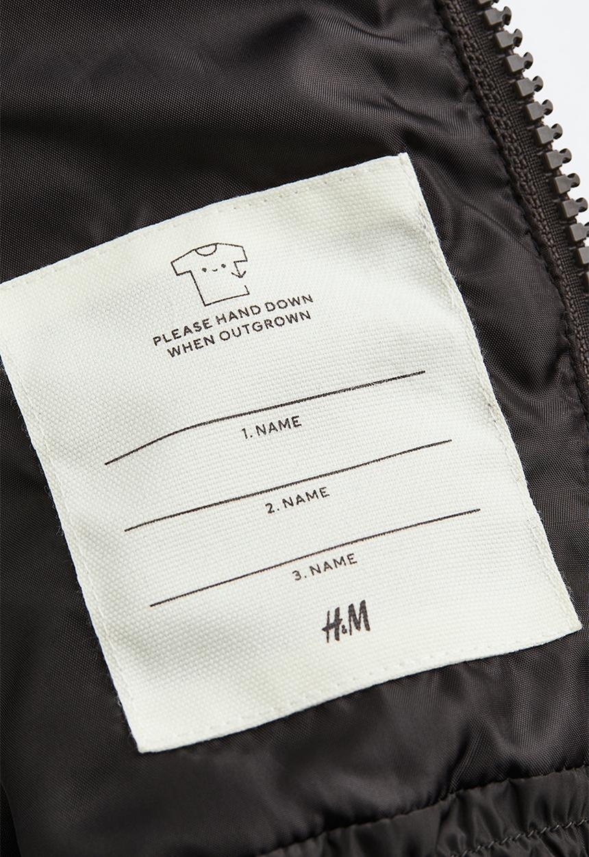H&M - Puffer gilet - black