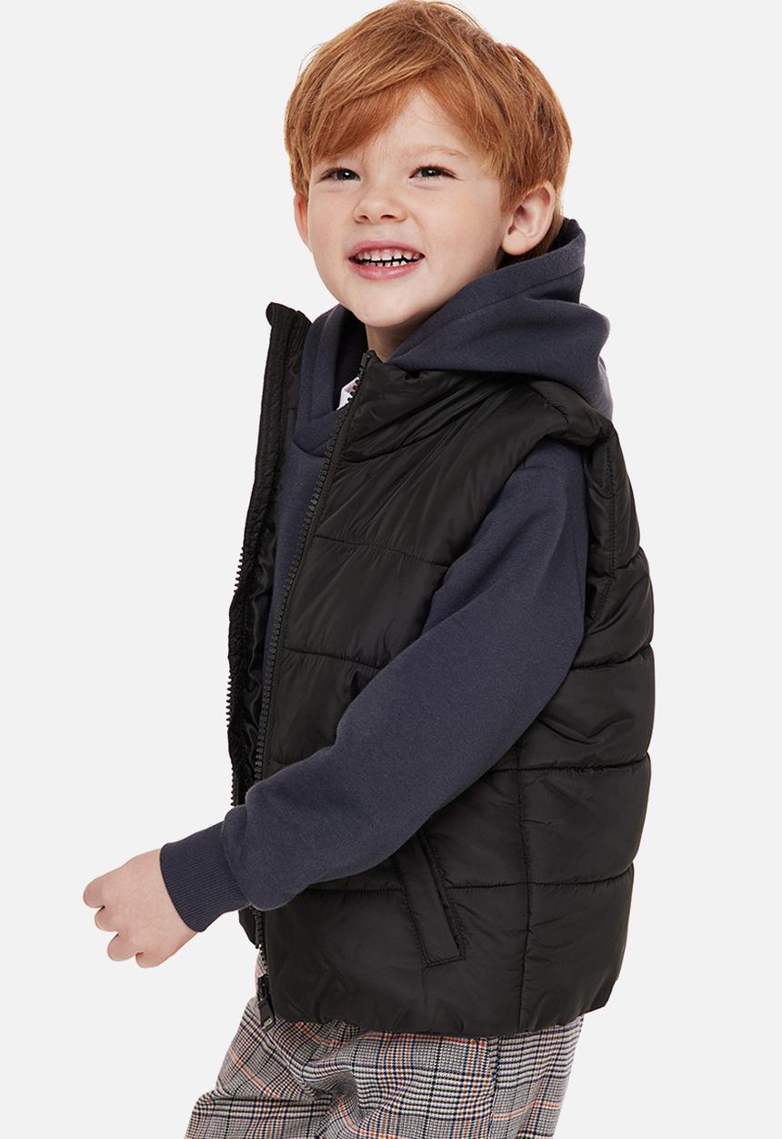 H&M - Puffer gilet - black