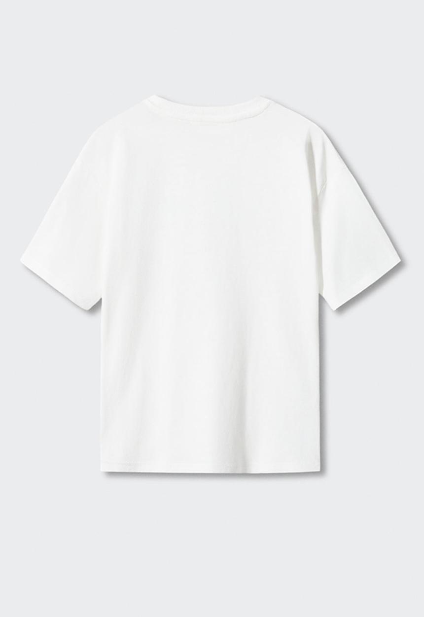 MANGO - T-shirt letters - off white