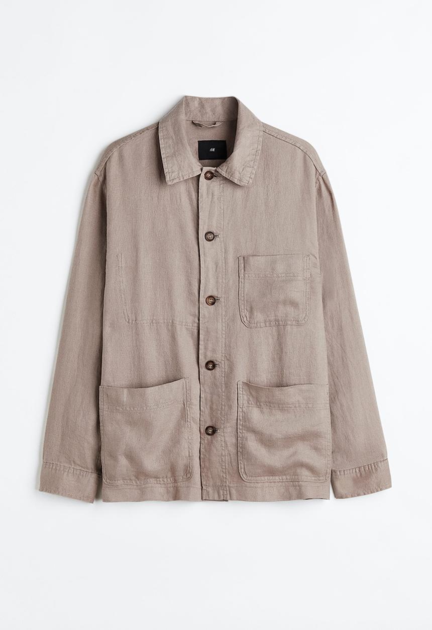 H&M - Linen shacket - beige