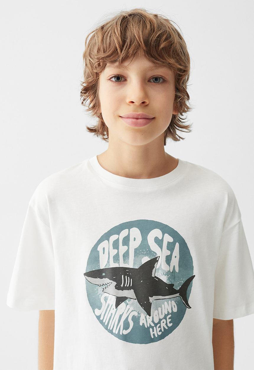 MANGO - T-shirt overcome - off white