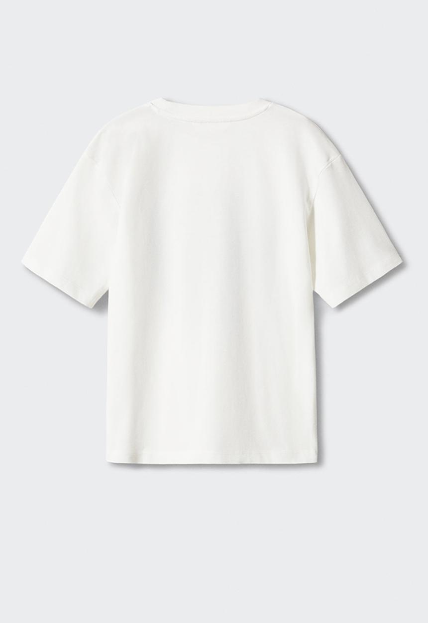 MANGO - T-shirt overcome - off white