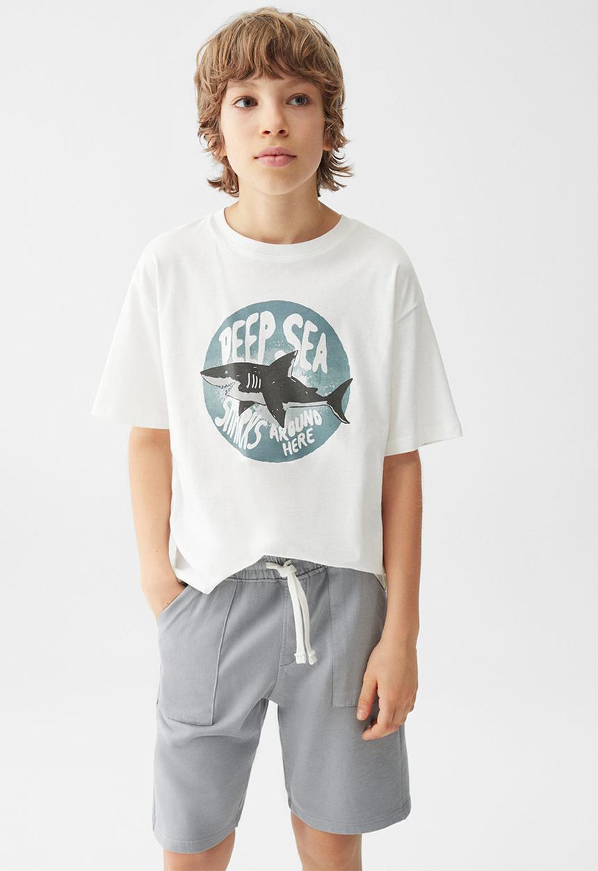 MANGO - T-shirt overcome - off white