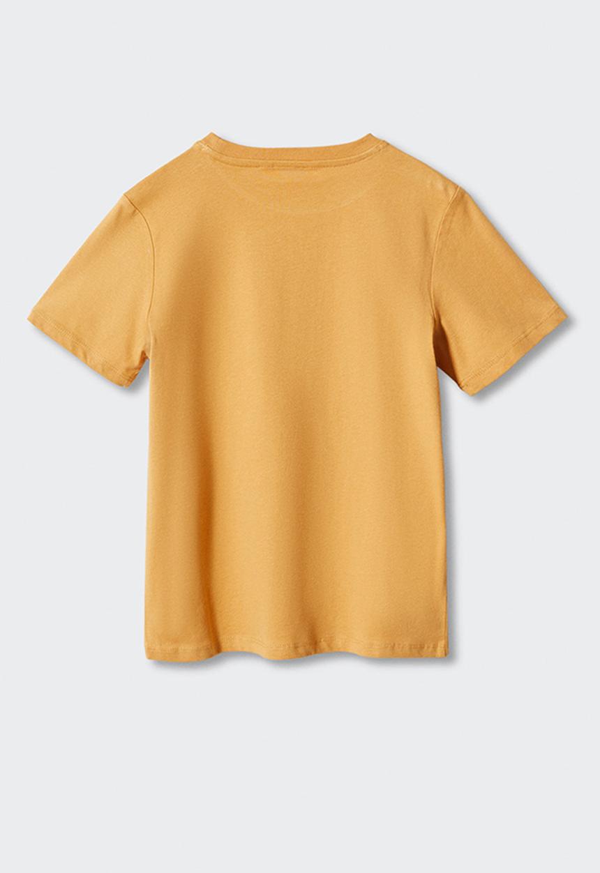 MANGO - T-shirt new york - mustard