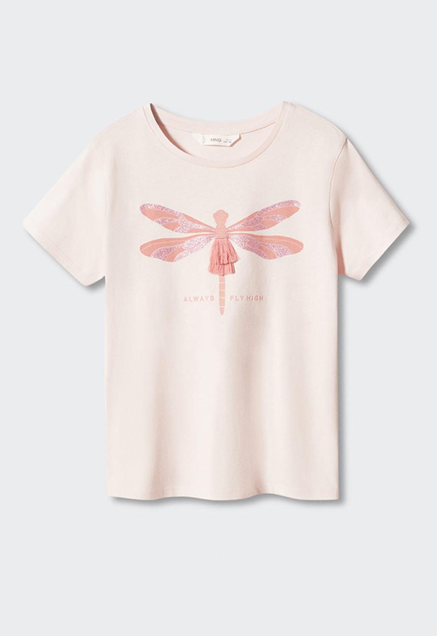 MANGO - T-shirt libelumc - light pink