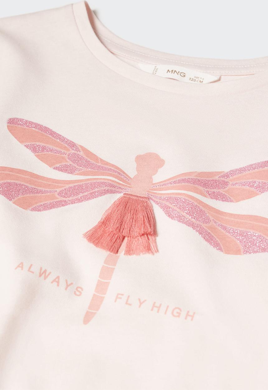 MANGO - T-shirt libelumc - light pink