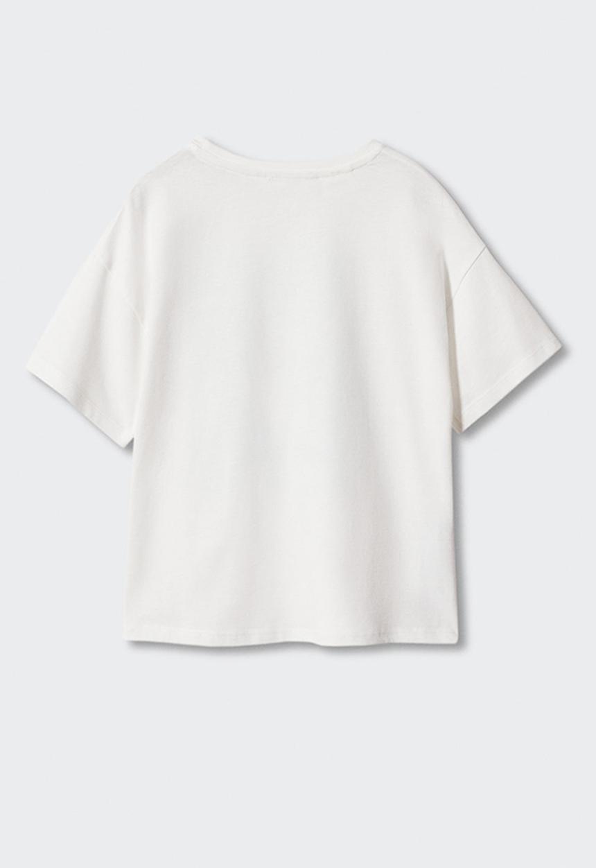 MANGO - T-shirt lola - off white