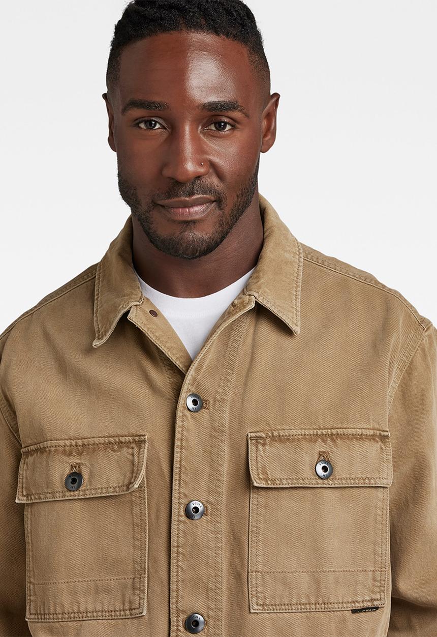 G-STAR - Chore workwear jacket steer ecru denim r - rainbow dk toggee gd