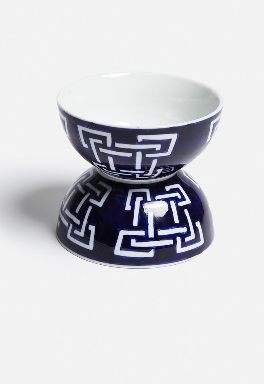 Love Home - 6 Geo Bowls - Cobalt Blue