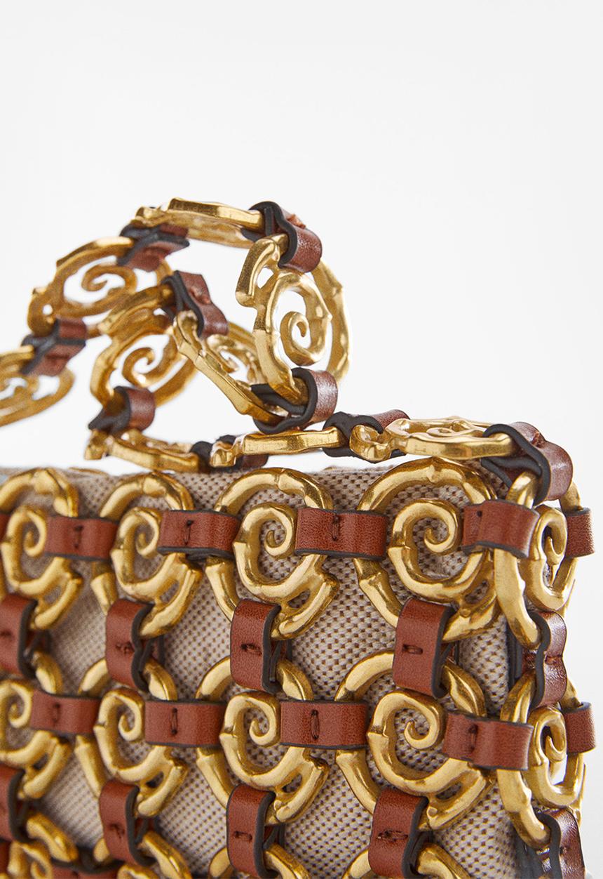 MANGO - Bag espiral-brown