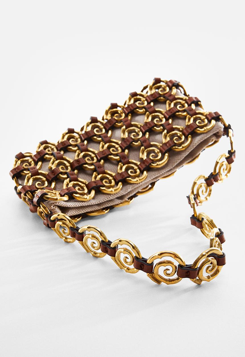 MANGO - Bag espiral-brown
