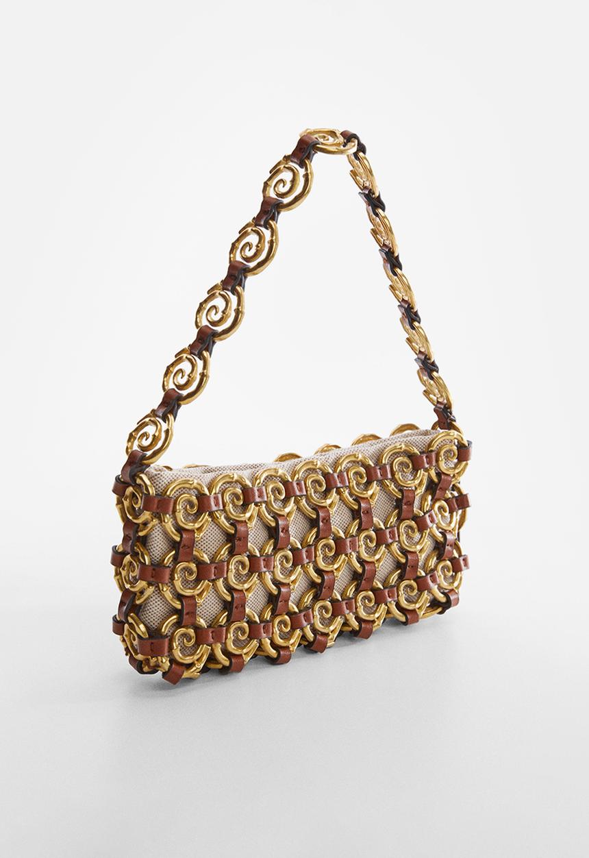 MANGO - Bag espiral-brown