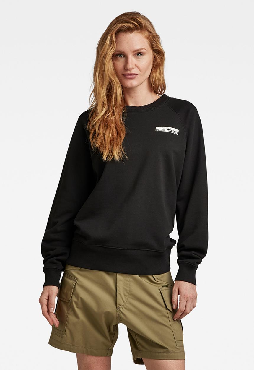 G-STAR - Raglan relaxed sw - dk black