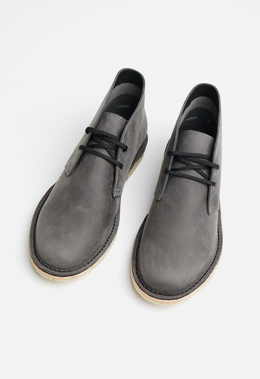 Grasshoppers - Carson leather boot - charcoal