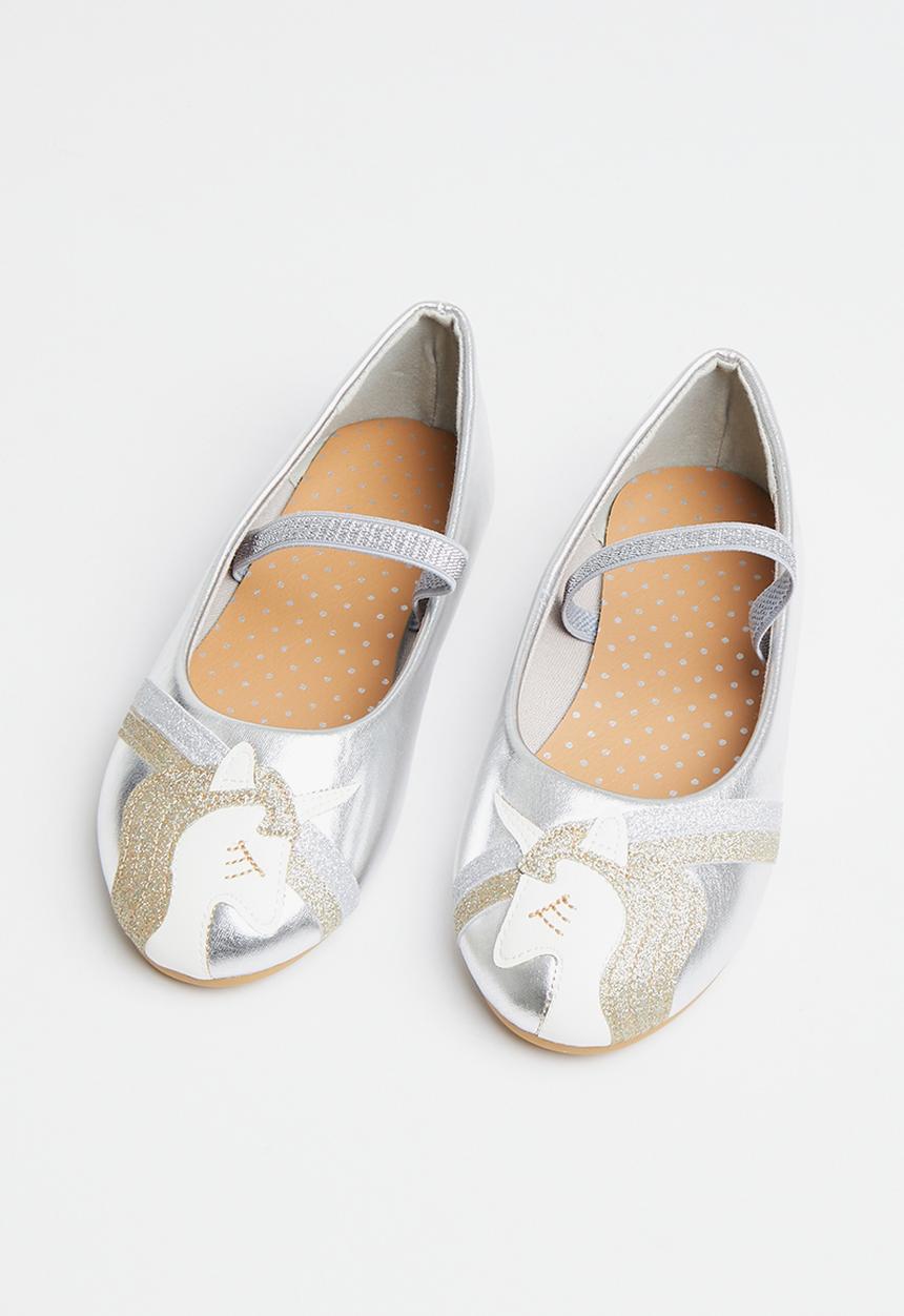 Pop Candy - Girls unicorn pump - silver