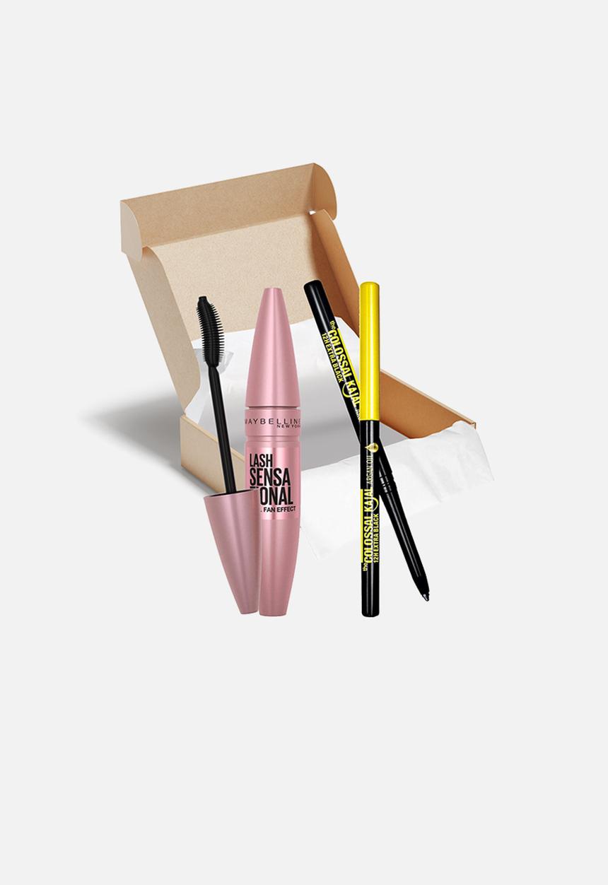 Maybelline - Lash Sensational Mascara and Kajal Eyeliner Bundle Set - 2 Piece