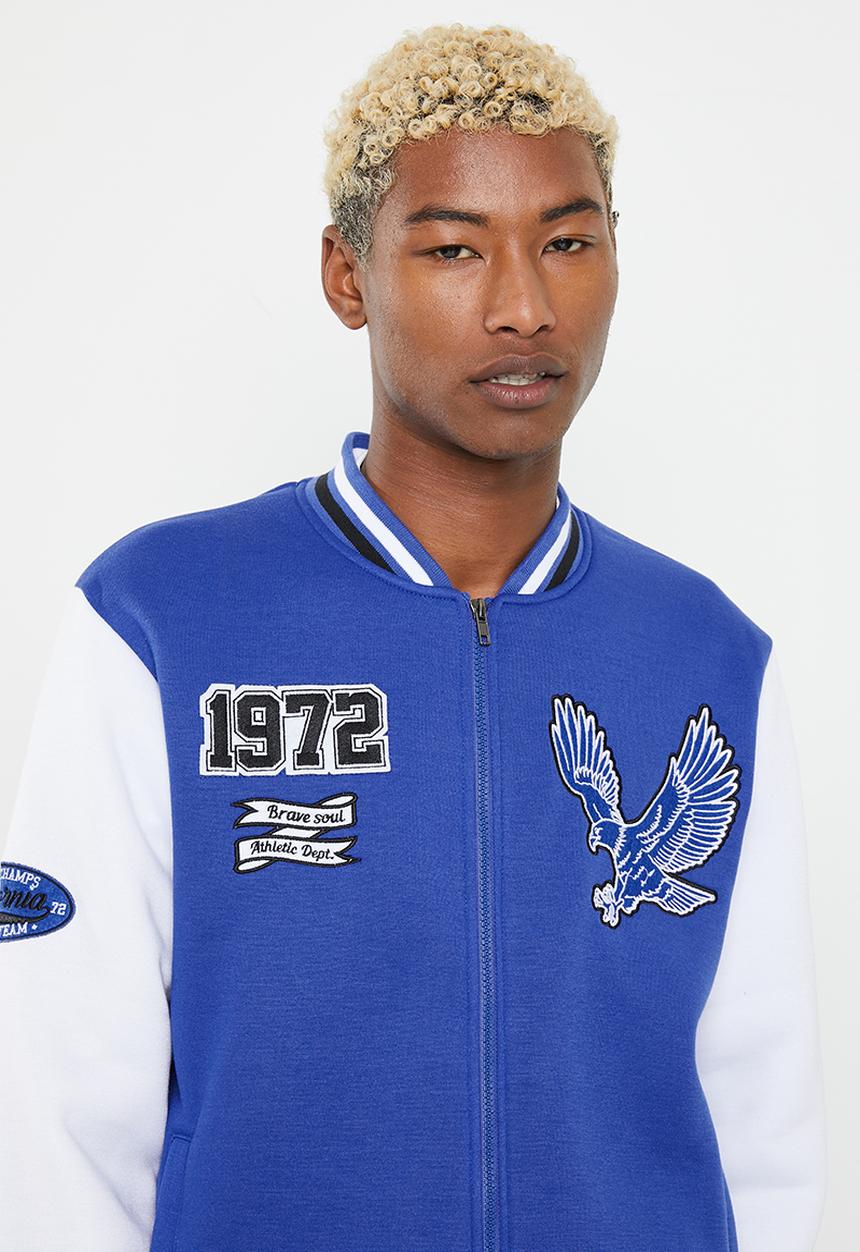 Brave Soul - Sayers sweatshirt - royal blue & white