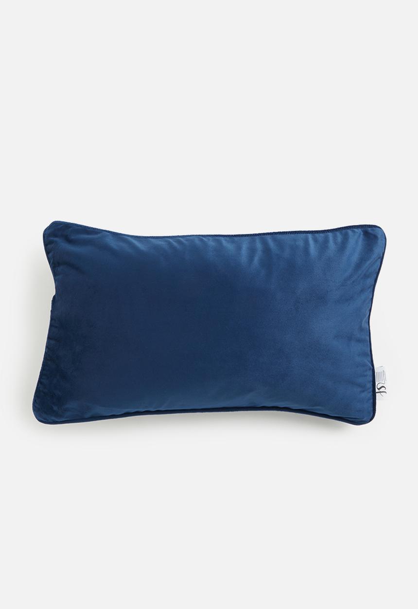 Sixth Floor - Mosi Velvet Cushion Cover - Indigo