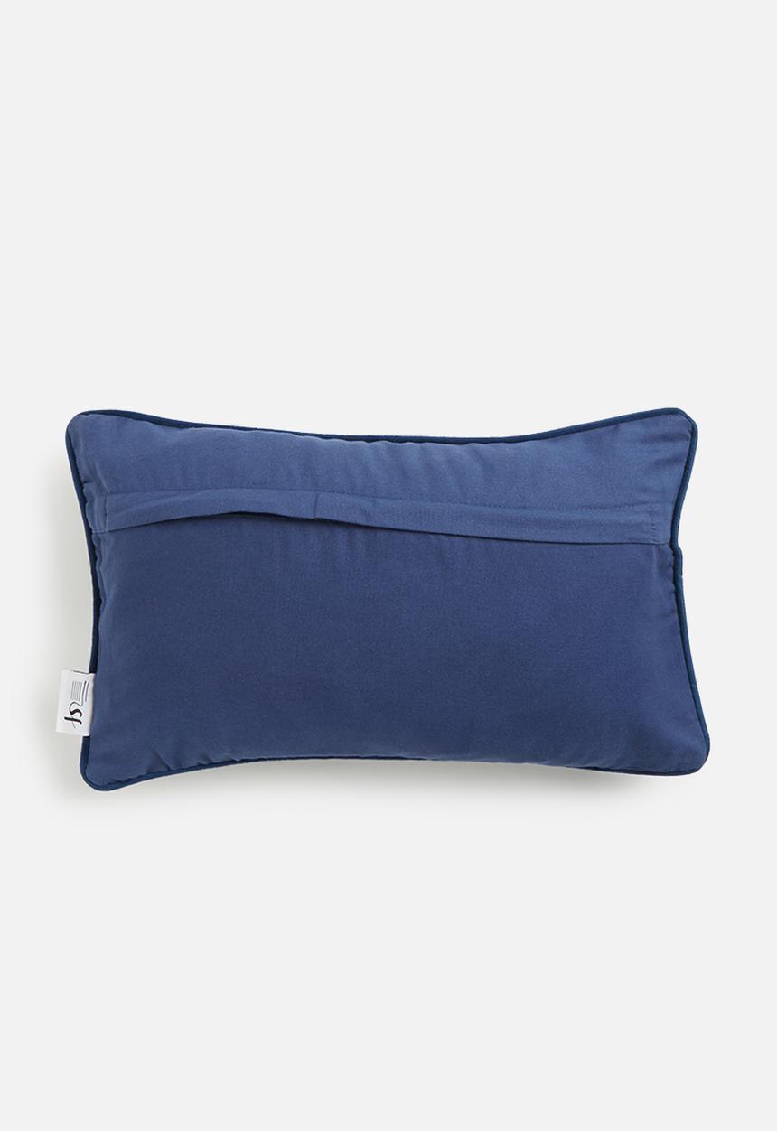 Sixth Floor - Mosi Velvet Cushion Cover - Indigo