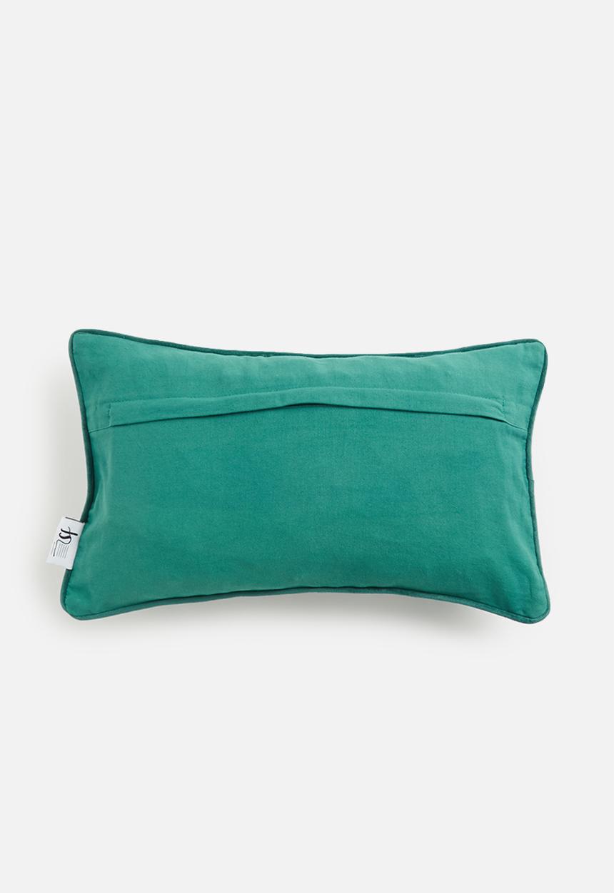 Sixth Floor - Mosi Velvet Cushion Cover - Teal