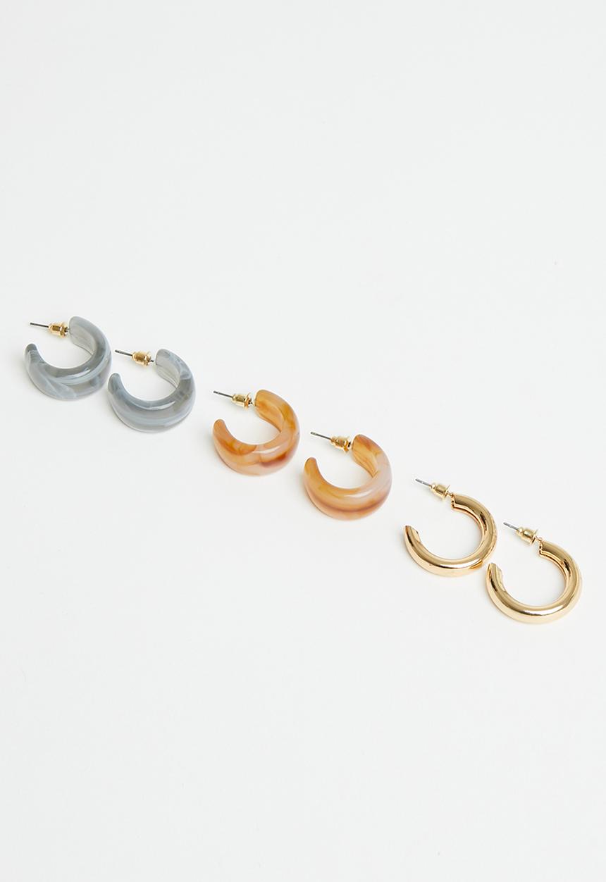 Superbalist - Poppy hoop earring pack - multi
