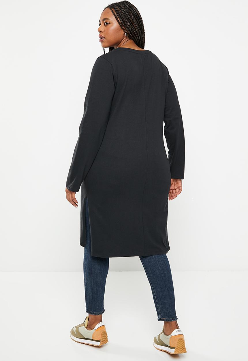 JEEP - Plus long sleeve tunic - black