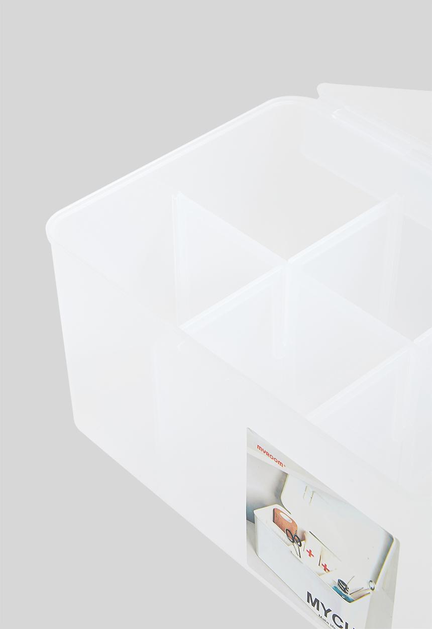 Litem - Mycube box with lid - smog