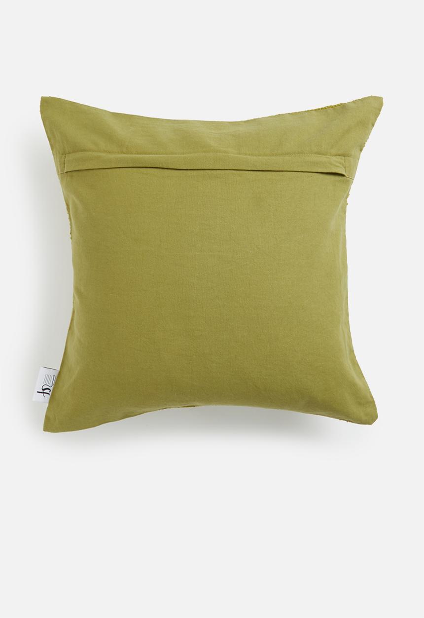 Sixth Floor - Punch cushion cover - olive