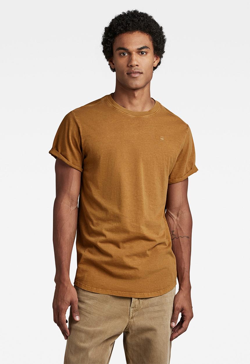 G-STAR - Lash r t short sleeve compact jersey - chipmunk gd