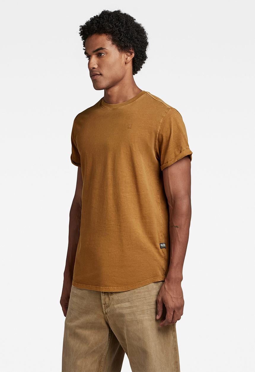 G-STAR - Lash r t short sleeve compact jersey - chipmunk gd